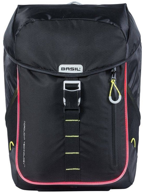 Basil Miles Bike Backpack Nordlicht - Sacoche à vélo simple - Noir - 13 Litre