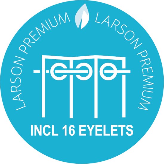 Larson Premium - Rideau premium - Luxury home edition - Avec anneaux - 3m x 2,7m - Taupe