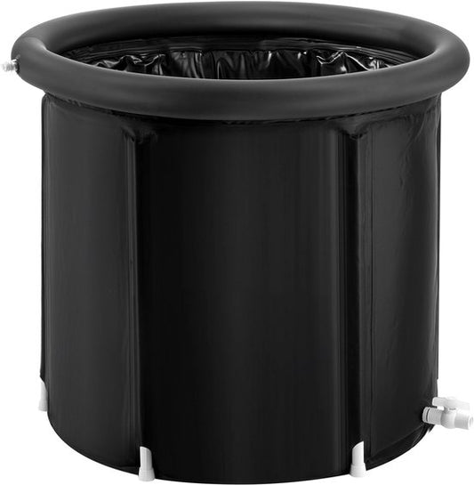 Bain de glace, piscine d'eau froide thérapeutique de 90 cm pour les sportifs, piscine portable gonflable de 370 litres avec couvercle, baril de glace récréatif pour les adultes à l'extérieur.