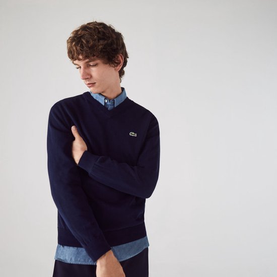Lacoste Organic Cotton V-neck Sweater - Maillots de sport - marine (bleu marine) - Hommes