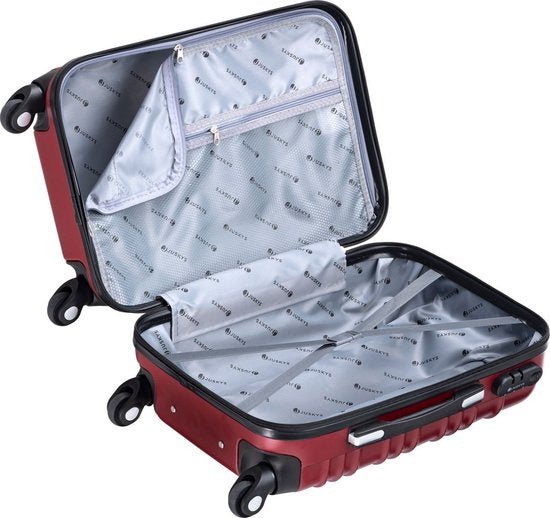 Trolley Travel Case Set / Valise Rome - 4 pièces - Rouge - ABS