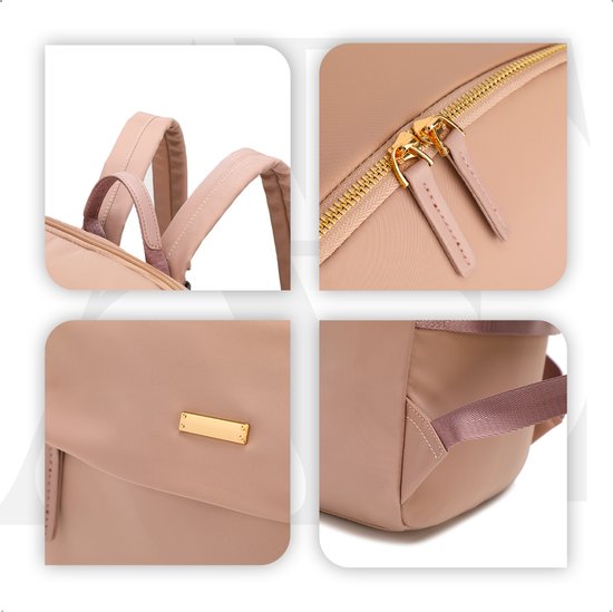 aramae® - Sac à dos femme - Sac à dos femme - Sac à dos fille - Sacoche pour ordinateur portable 14 pouces - Sac d'école - Sac à dos rose