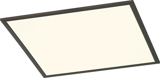 Trio leuchten - Plafonnier LED - Plafonnier - 31W - Blanc chaud 3000K - Dimmable - Carré - Noir - Aluminium