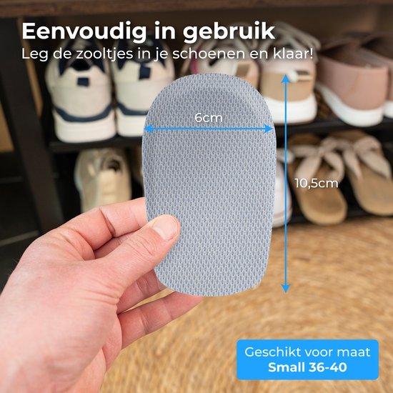 Semelles Nuvance - 2.5cm Heel booster - Heel pads - 2 Pieces - Size 36-40 - Men & Women - Heel insoles - Blue