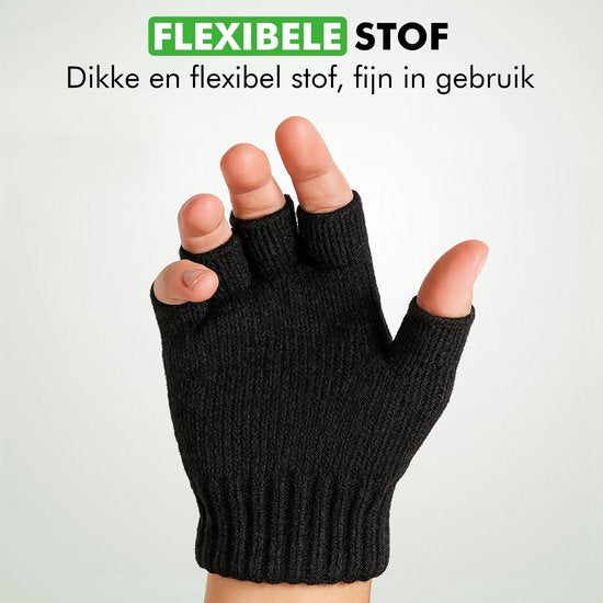 Travelhawk Fingerless Gloves - Ladies and Men - Gants sans doigts - Taille unique - Noir