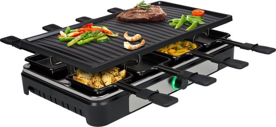 Tristar Gourmet Set - RA-2746 - 1400W - Gril 8 personnes - Inclut 8 poêles - Sans PFAS