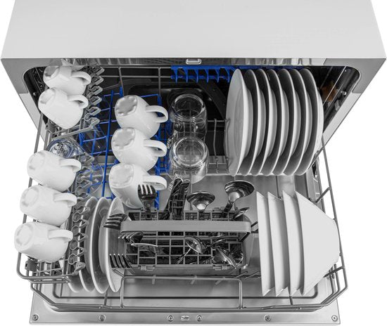 Tomado TDW5501W - Mini lave-vaisselle - Petit lave-vaisselle - Pose libre - 6 couverts - 5 programmes - Classe énergétique D - Blanc