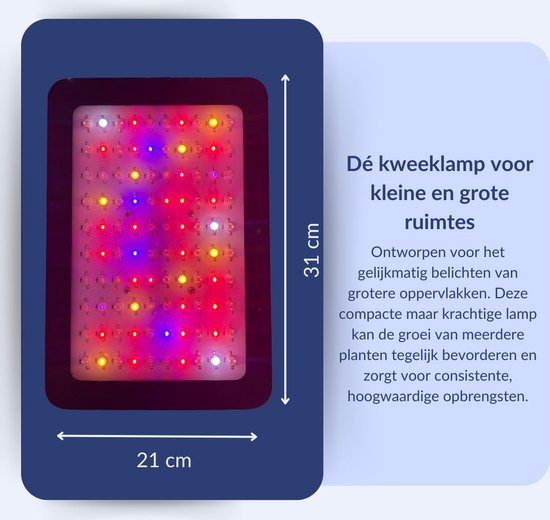 a sunny day 1000 Watt LED grow light - lampe de culture - croissance et floraison - lampe de culture - spectre complet - 1000 Watt - 100 LED dual chip