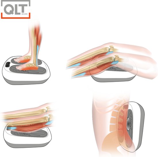 QLT VibroPulse Pro Appareil de massage des jambes et des pieds - 10 programmes - 20 vitesses