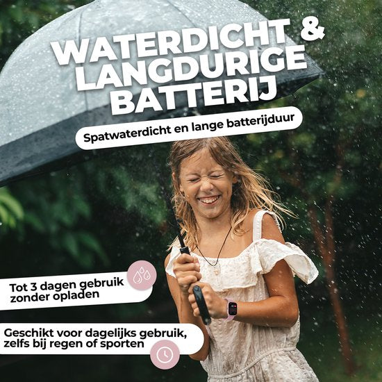 Denver Smartwatch Kids - Appel/SMS/Whatsapp - Pour Android & iOS - Podomètre - Activité du sommeil - Fréquence cardiaque, Moniteur de pression artérielle, Mode sport - SWK120RO