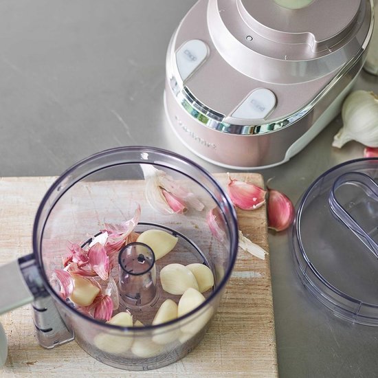 Cuisinart Mini Prep Pro Robot de cuisine sans fil RMC100E - Mini robot de cuisine - 350W - 900ml - Perle givrée