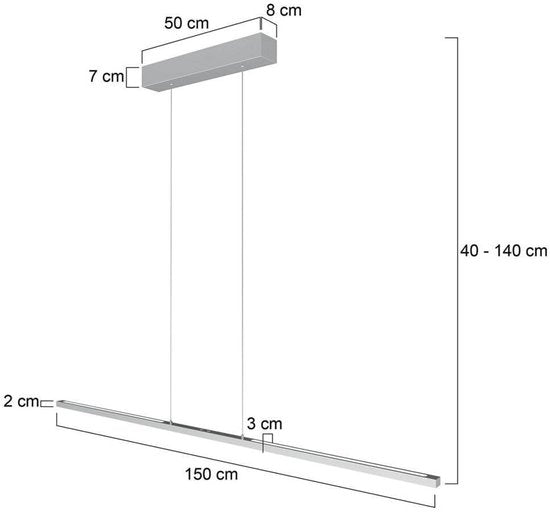 Steinhauer - lampe suspendue - Bande - acier - métal - lampe design - LED - 3995ST