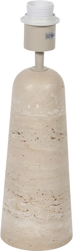 Anne Lighting - lampe à poser - Travino - crème - pierre - Ø 10cm - E27 - 4401CR