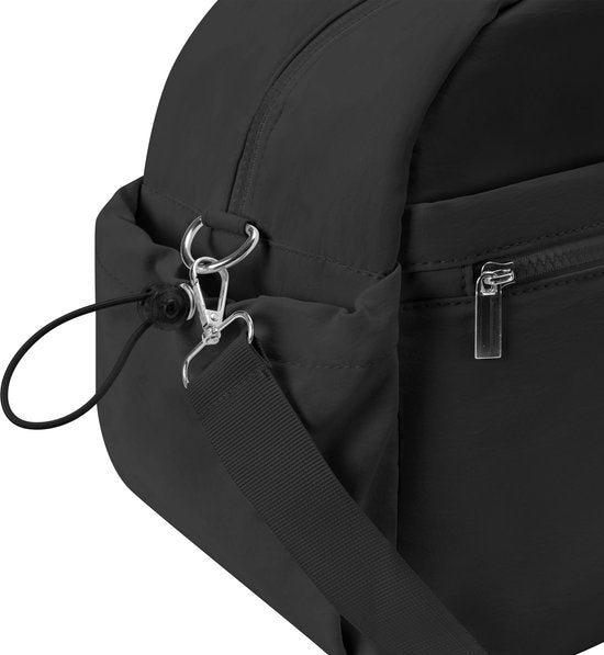Skycases Weekend Bag - Article personnel - Bagage à main pour Ryanair et Transavia - Imperméable et spacieux - Compartiments intelligents - Idéal pour le voyage et l'utilisation quotidienne - Noir