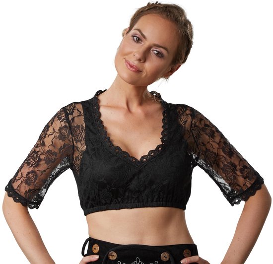 Dressforfun Dirndl blouse Resi L - déguisement costume halloween déguisement fête carnaval déguisement fête carnaval - 303087