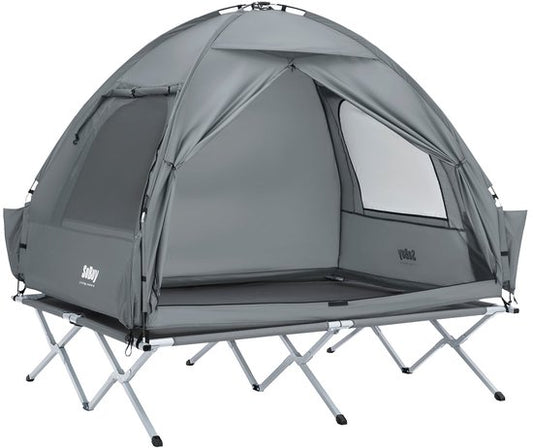 SoBuy OGS32-II-L-HG Tente de camping gonflable - Textile gris 193x145cm