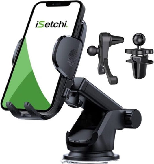 iSetchi Phone Holder - Support pour voiture - Noir