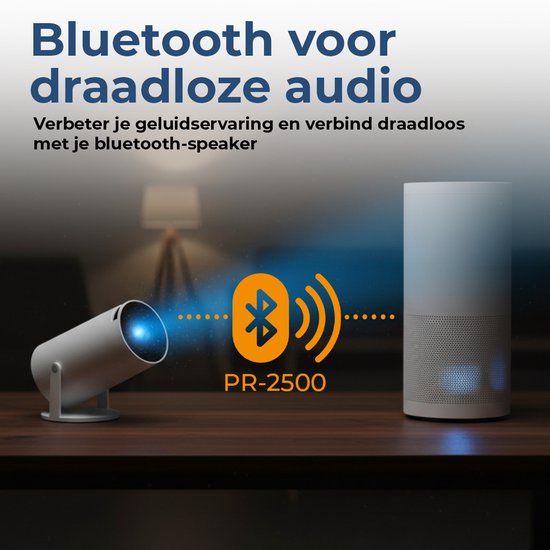 Denver Mini Beamer - Full HD 1080P - 175 ANSI Lumens - Bluetooth - Support Chromecast - Projecteur - Home cinema - PR2500