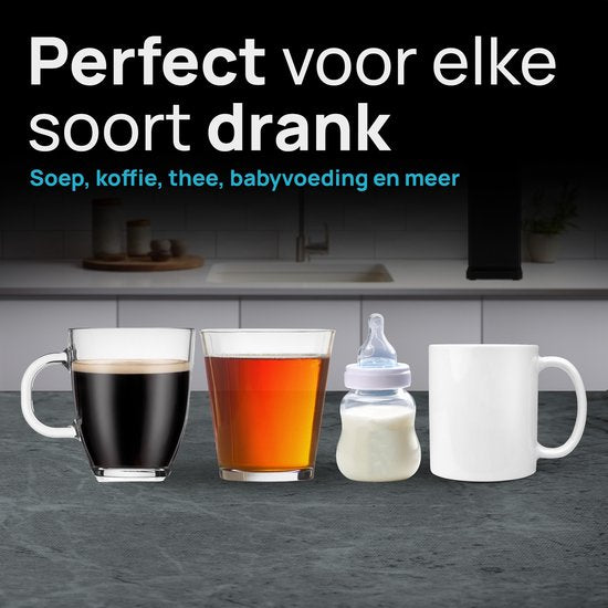 MOA Distributeur d'eau chaude HWD01B - Robinet d'eau chaude - Bouilloire instantanée de luxe - Température réglable (20°C, 40°C, 85°C, 100°C) - Sélection du volume (200 ml, 400 ml) - Distributeurs d'eau chaude - Fonction lait pour bébé