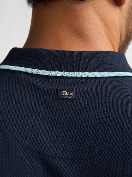 Petrol Industries - Polo à manches courtes Rallye pour homme - Bleu - Taille XL
