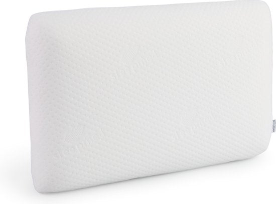 Oreiller réfrigérant SleepMed - 58x38x12 cm - 100% polyester - Blanc