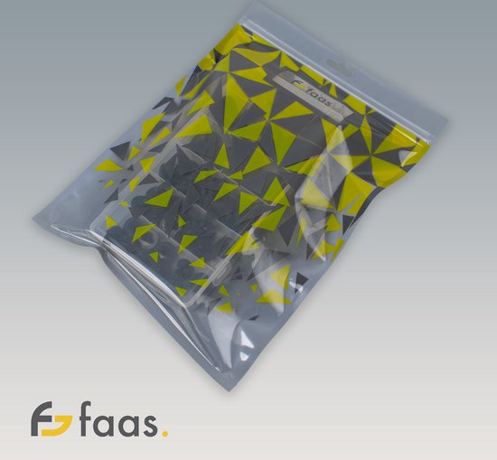 Faas Large Safety Eyes - 80 Pieces - Nez de sécurité - 17 à 30 mm - Rondelles incluses - Noir