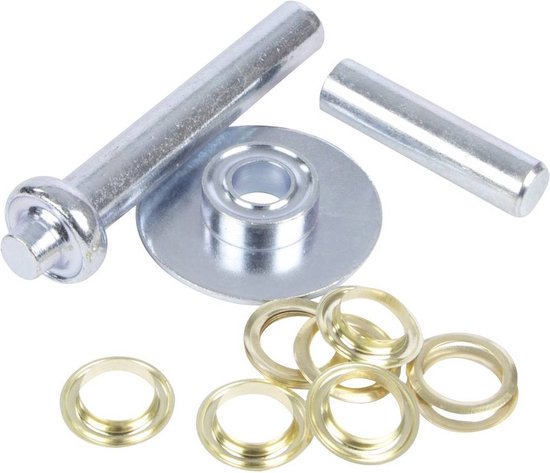 Assortiment d'œillets Toolland, 130 pièces, différentes tailles