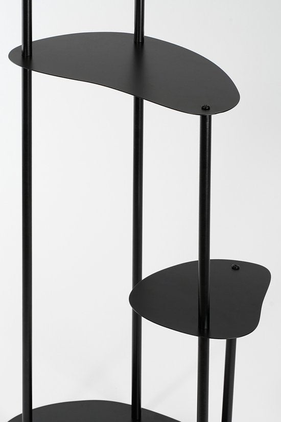 Mica Decorations Fonda Table à plantes - L48 x L27 x H100 cm - Métal - Noir