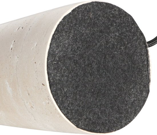 Anne Lighting - lampe à poser - Travino - crème - pierre - Ø 10cm - E27 - 4401CR