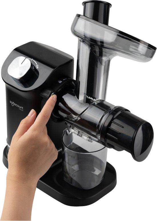 Presse-agrumes - Safecourt Kitchen Slowjuicer - Presse-légumes et fruits - 300ml - Noir