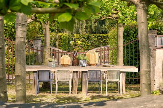 Mica Decorations Chaise de jardin Paloma - L53 x L53 x H78 cm - Polypropylène - Vert