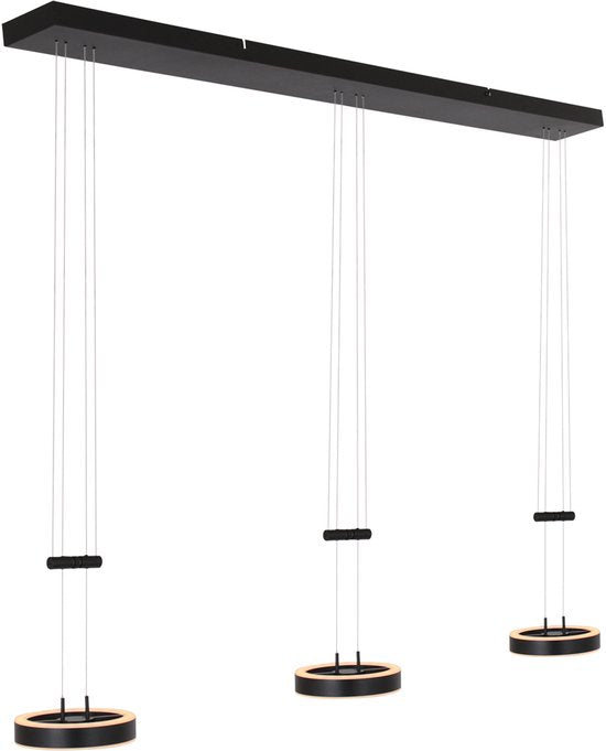 Steinhauer - lampe suspendue - Piola - noir - métal acrylique - lampe design - LED - 3501ZW