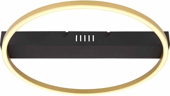 Globo - plafonnier - Gunther - noir - métal - LED - 48461-20R