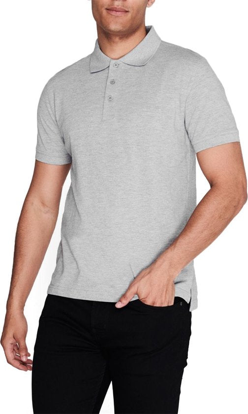 Pierre Cardin - Polo classique SS pour homme - Gris - Taille L