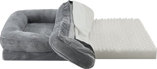 Panier pour chien / panier pour chat Sheena XL - 105 x 82 cm - Gris