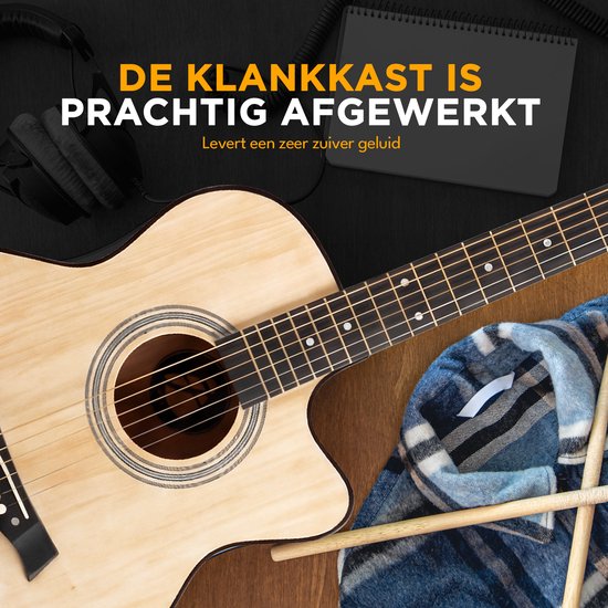 Finesse Acoustic Guitar - with Video Course - 4/4 40" - Western Guitar - Guitare enfant et adulte - Natural