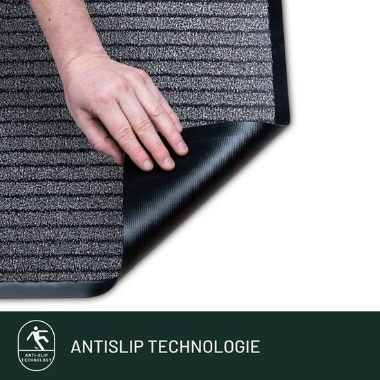 Paillasson Set 2 pièces Studio M - NEO - Tapis de séchage intérieur gris - 60x90 cm - Paillasson antidérapant Anthracite - Paillasson Advantage Package