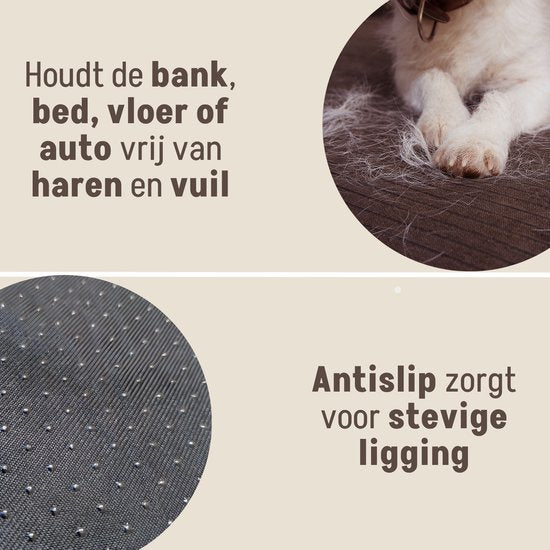 By Cee Cee Original Dog Rug Bench - Panier pour chien - Premium - Entièrement zippé - Tissu côtelé - Beige - 120x90 - Taille L