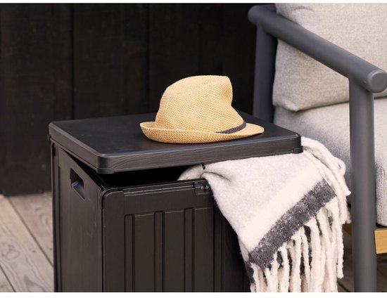 Boîte à coussins Sola 76L noir