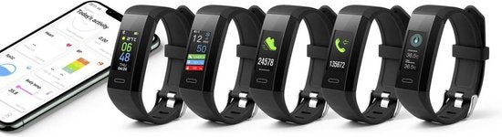 Technaxx TX-HR7 (4904) Tracker de fitness avec moniteur de fréquence cardiaque - Noir