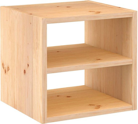 Astigarraga Meuble à compartiments ouvert - avec étagère - Pin PEFC - 36x36cm