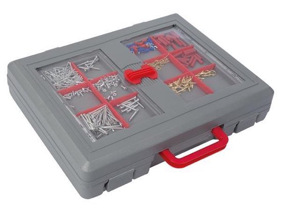 Toolland Set d'outils en mallette, 555 pièces, y compris mallette de rangement pratique, avec vaste assortiment et accessoires