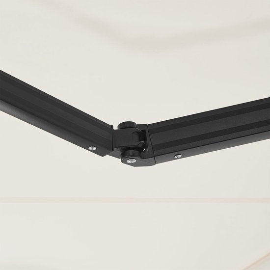 Auvent - 300 x 250 cm - Beige - Matériel de fixation inclus