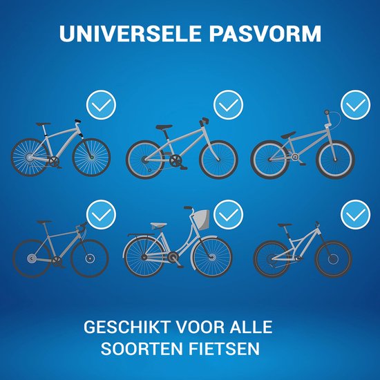 NEXTCOVER® Housse de selle universelle pour vélo set de 2 - Housse de selle 100% imperméable - Housse de selle pluie et soleil avec protection UV