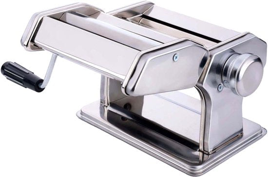 alpina Pasta maker Manual - acier inoxydable - pince de table - Spaghetti, Ravioli, Lasagne