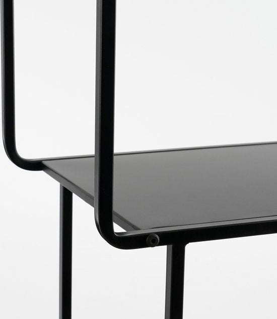 Mica Decorations Jules Armoire ouverte - L76 x L30 x H178 cm - Métal - Noir