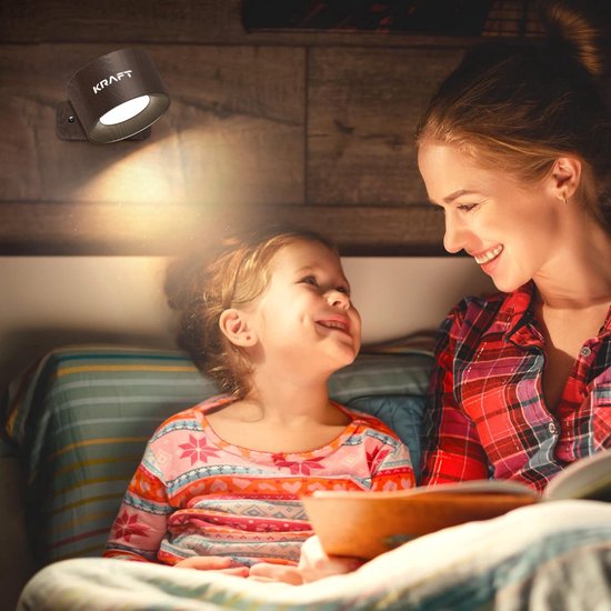 KRAFT Lampe murale rechargeable - Appliques murales d'intérieur - Couleur chêne - 2 pièces