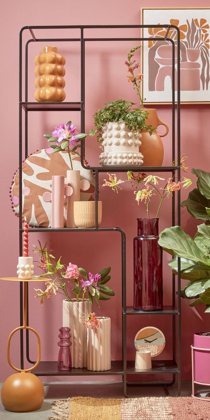 Mica Decorations Jules Armoire ouverte - L76 x L30 x H178 cm - Métal - Noir