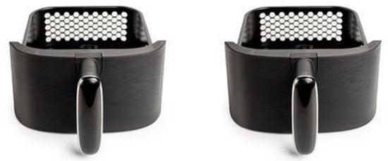 Nexxt Double Stack Airfryer - 2x 2.5L - Compact et peu encombrant - 2 plats à la fois - Idéal pour les petites cuisines