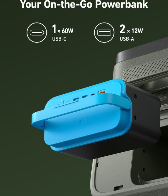 Anchor Batterie amovible pour glacière électrique - Batterie pour glacière - USB et USB C